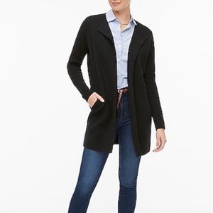 NWT J. Crew Black Vanessa Sweater Jacket